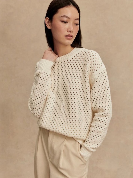 Varley Sweaters - Varley Grady Bouclé Knit Sweater